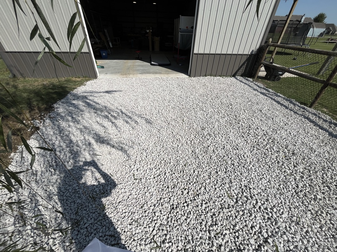Lifted Construction LLC gravel driveway installation in Rogers County, Oklahoma